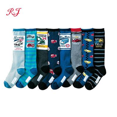 China RJ-II-1060 Anti-Fault Boy Knee High Socks High Top Boys Long Knee Socks for sale