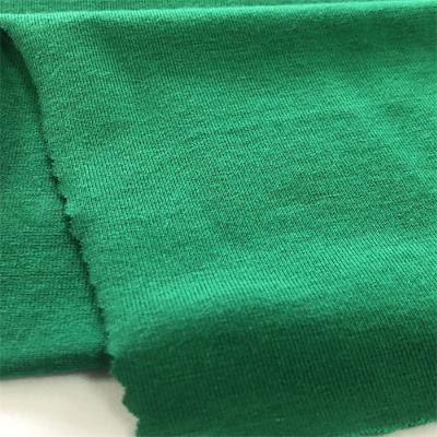 China French terry cotton bamboo anti pill tank top knit plain knitted jacquard fabric cotton spandex tank top stocklot knitted fabric for sale