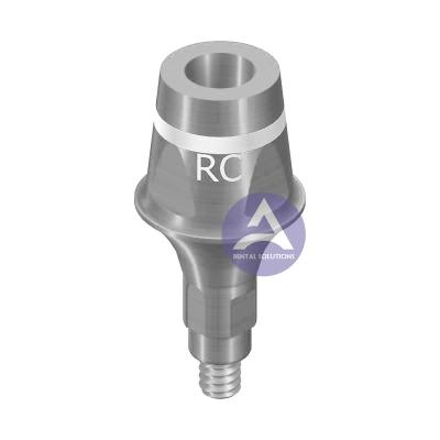 China ITI Straumann Bone Level® Tooth Abutment Titanium Straight Cementable Abutment Compatible  RC 4.1mm for sale