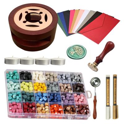 China Decoration Customize Design Personalized Logo Custom Sealing Wax Seal Stamp Set for sale