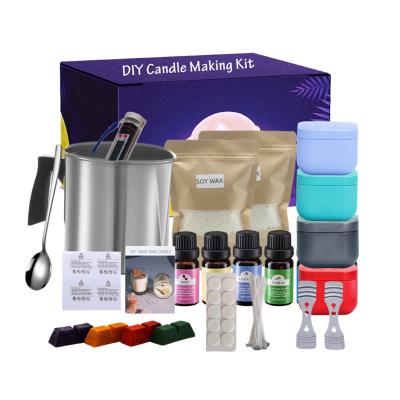 China Holiday Complete Beginners Full Set DIY Soy Wax Candle Making Kit for sale