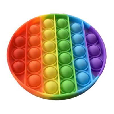 China New Non-Toxic Silicone Sensory Toy Popper Bubble Relaxation Pushing Noise Rainbow Among Us Noise Buster Toy for sale