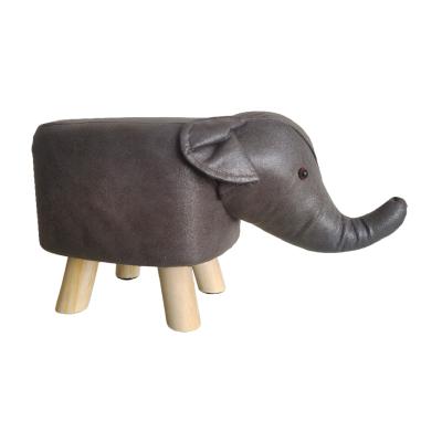 China Modern Hot Sale Children Sit Stool Animal Shoes Stool Wooden Elephant Foot Stool for sale