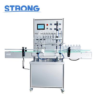 China Automatic Liquid Quantitative Magnetic Flow Production Line Of Beverage Filling Machine Wine Pump Under 6-Head And Cosmetics Packaging Machine for sale