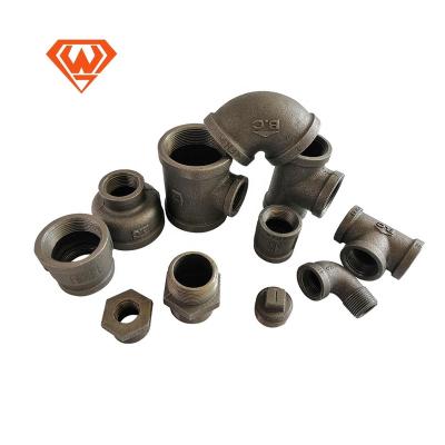 China Water Diesel Craft Cast Iron Pipes And Fittings Galvanized Iron Casting Malleable Iron Pipe Fittings Elbow for sale