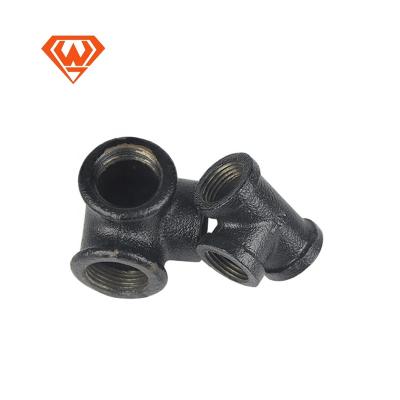 China High Quality And Best Price Water Diesel Oil Craft Straight Fittings Malleable Iron Pipe Fittings Tee for sale