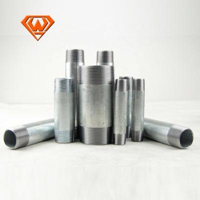 China High Precision Water Treatment Male Thread BSPT Steel Narrow Carbon Steel 3/4 Nipple for sale