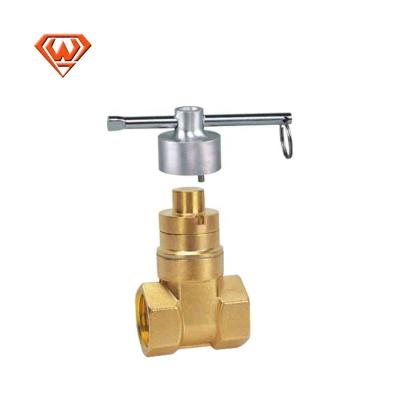 China 4 Inch General Compression Brass Gate Valve Extend Bsp Thread Lockout Gate Valves Oil And Gas Pipeline for sale