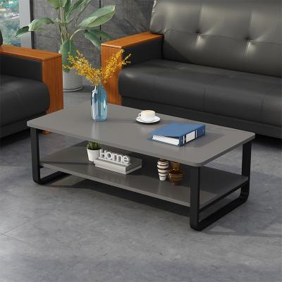 China Extendable Simple Wooden Home Furniture Coffee Table Modern MDF Side Table for sale