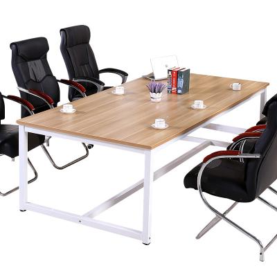 China Modern frame regular conference table 4-6 person meeting table simple design office furniture long steel office building for sale