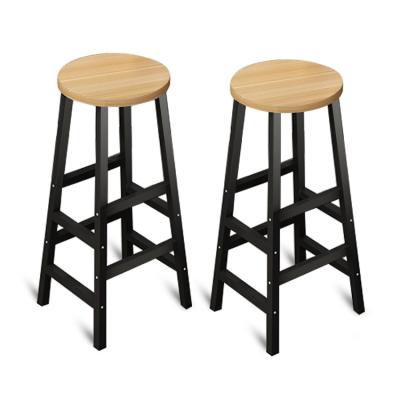 China Modern Factory Wholesale Modern Bar Stools Simple Kitchen High Sneak Bar Chairs With Wood for sale