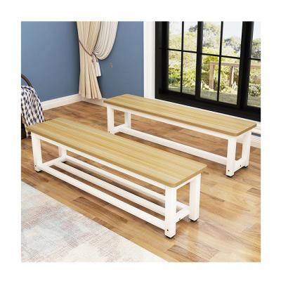 China Easy Assemble Modern Solid Home Stool and Bench Headboard Bedside Ottoman Rustic Wood Good Selling Living Room Furniture Home Ottoman for sale