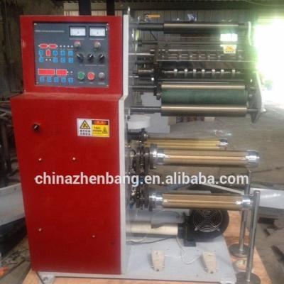 China slitting machine high speed 120m/min TWO REWINDING SHAFTS CHANGE for sale