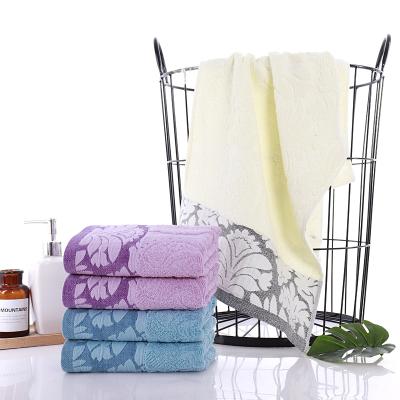 China Sustainable High Quality Household Bathing Summer Cotton Thin Absorbent Facial Towel Non-shedding Couple Dry Hair Towel for sale