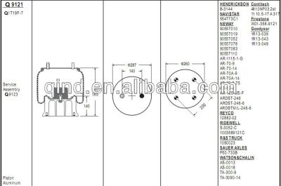 China truck air spring assembly Q1T17F-7 for sale