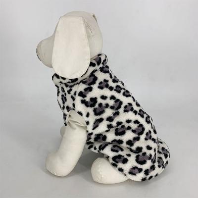 China Sustainable Custom High Quality Winter Keep Warm Leopard Print Dog Clothes Pet Clothes Petcircle Dog Clothes for sale