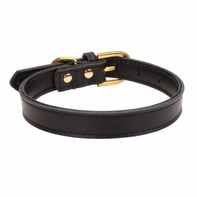 China Wholesale China Sustainable Pet Accessories Leather Dog Collar Dog Products Pet Neck Collar for sale