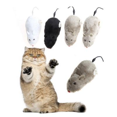 China Viable Custom Automatic Interactive Rat Cat Plush Mouse Cat Play Toy for sale