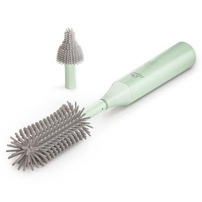 China Silicone 2 Brush Heads Electric Baby Milk Bottle Brush BFP-1600E for sale