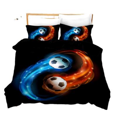 China Factory High Quality Single Sheets Microfiber Bedding FOOTBALL 1 Nondisposable Duvet Cover Large for sale