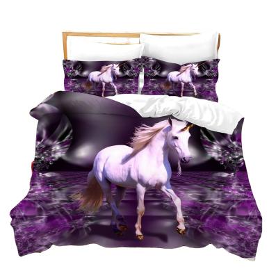 China Nondisposable Hot Sale Amazon Bedding Set 4 Piece UNICORN 1 Duvet Cover Super Luxury Quality Designers Sheet Sets for sale