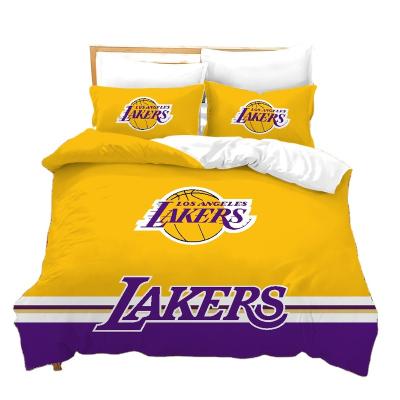 China Nondisposable Factory Direct Bedding Set Designer NBA CULB 2nd Duvet Covers Queen Size Best Price 3d Bed Sheets for sale