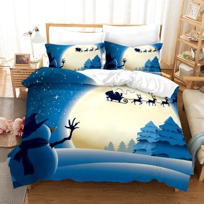 China CHRISTMAS Friendly Nondisposable Skin Quilt and Duvet Cover Set 2 Colored Designers Sheets Bedding Set Sheet Designs for sale