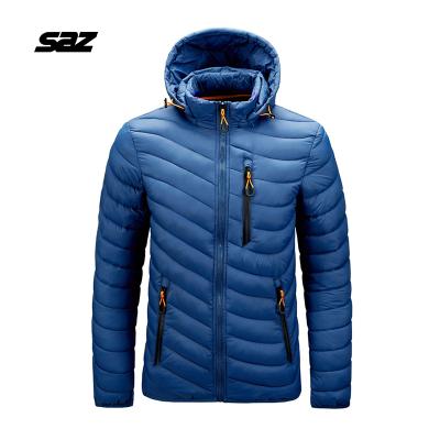 China Custom Logo Mens Padded Coats Bubble Breathable Stripper Jacket Warm Winter Mens Jacket For Men for sale