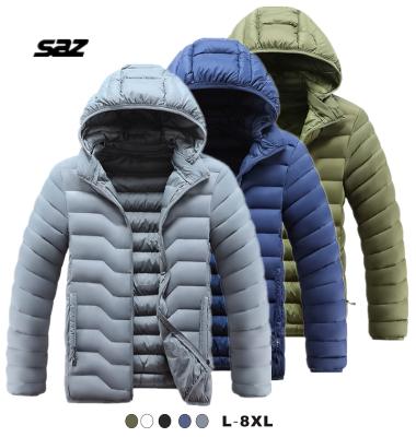 China Wholesale Plus Size Winter Padded Jacket Windproof Hooded Outdoor Hooded Anorak Jacket Men for sale