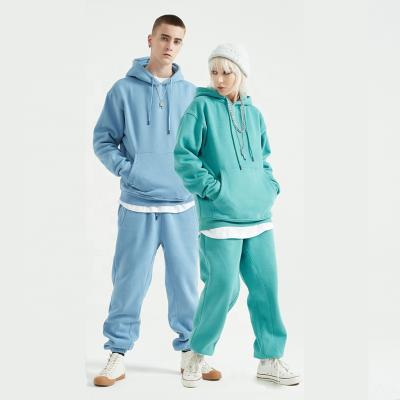 China Wholesale Fashion Anti-Wrinkle Apparel Casual Jogger Set Outdoor Heavy Thick Custom Winter Matching Sweatpants And Hoodie Set Unisex for sale