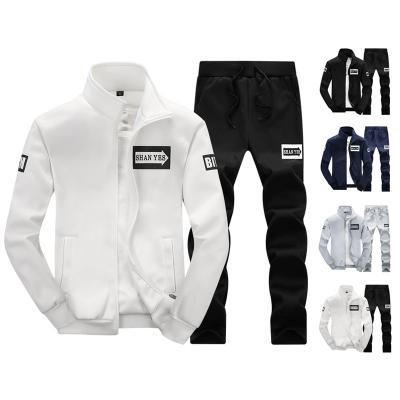 China Hot Sale Breathable On Ebay Autumn Breathable Fashion Gym Sport Tracksuit Set For Men for sale