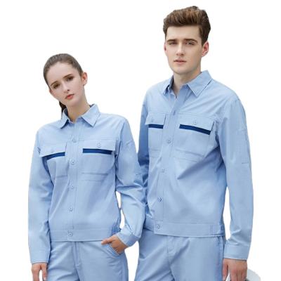 China 100% Cotton Quick Dry Fabric For Workwear Uniform Custom Logo Work Coveralls Long Sleeve Suit for sale