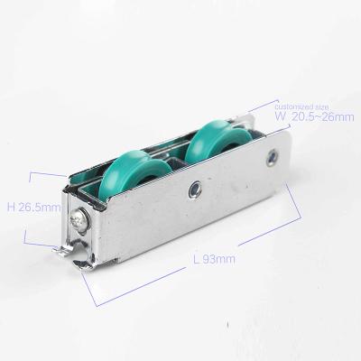 China Modern China Supplier U Grove Double Sliding Aluminium Door And Window Roller for sale