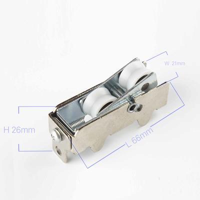 China Modern Factory Direct Price Bottom Slide Door Nylon Aluminium Roller For Sliding Window for sale