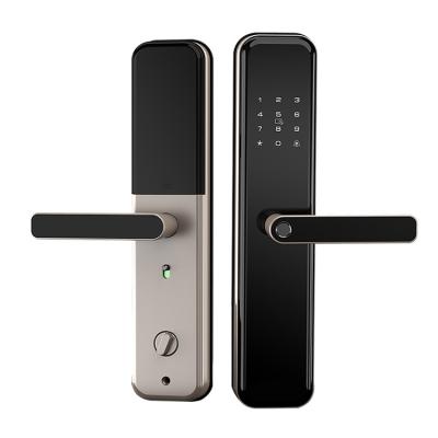 China Face Recognition+Fingerprint+Password+Swipe RFID Card+Key APP Price Suitable Good Quality Popular Product Smart Lock For Wooden Door Fingerprint Smart Lock for sale