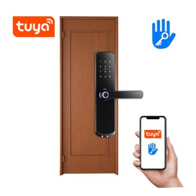 China Mobile phone APP+ +Fingerprint+Password+RFID swipe card+IP 65 key smart security ttlock smart key ttlock X7 key mortise door lock ttlock smart lock for sale