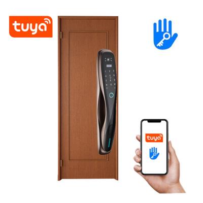 China Mobile Phone APP+ +Fingerprint+Password+RFID Swipe Card+Newest Security Auto Biometric Fingerprint Lock Home Security Combination Wifi Key Tuya Smart Lock for Office for sale