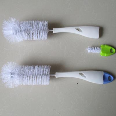 China Cup Viable Plastic Baby Bottle Brush For Tube Pipe Cleaning Brush Cleaner for sale