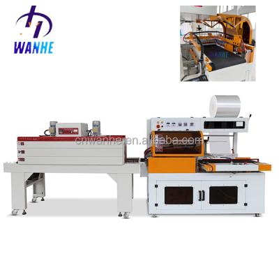 China Food WANHE L Automatic Bar Side Sealing Heating Shrinking Machine Egg Box Tray Tunnel Heat Shrink Wrapping Packaging Machine for sale