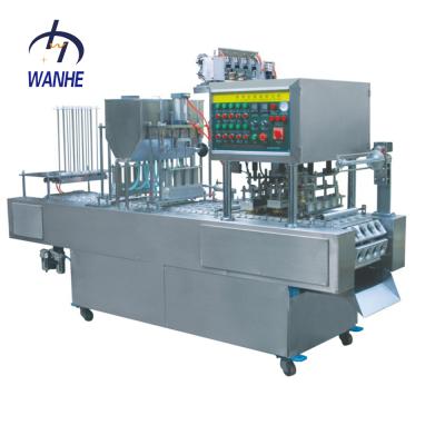 China Full Automatic Beverage Water Plastic Fruit Jam Cup Filling Machine Yogurt Cup Forming Sealing Machine for sale