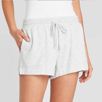 China High Quality Custom Polyester Women's Breathable Shorts Sports Running Casual Cotton Empty Drawstring Shorts Woman for sale