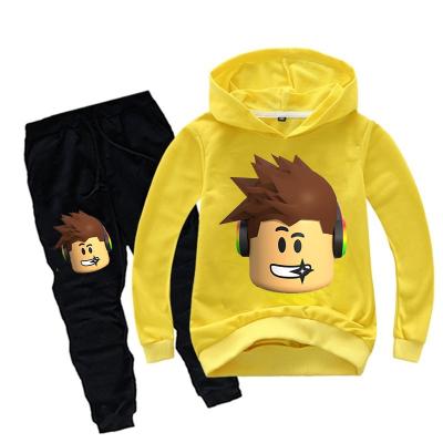 China Fashion Printing Games Boy Girl Breathable Clothing Robloxing Kids Hoodie Set Funny Baby Hoodie for sale