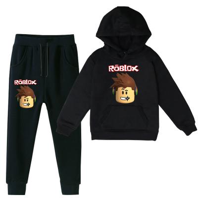 China High Quality Breathable Toddler Soft Hoodie Printing Pattern Robloxs Sweatpants And Hoodie Set Kids for sale