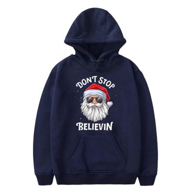 China 2021 Anti-Wrinkle Printing Santa Claus Unisex Sweatshirt Christmas Hoodie Suits For Women for sale