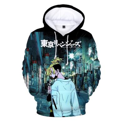 China 2021 Anti-Wrinkle Latest High Quality Custom Anime Printed Men To Tie To Die Hoodie 3d Sweatshirts for sale