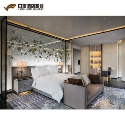 China Mordern Luxury High End Lobby Rustic Hotel Furniture , Royal Hotel Bedroom Furniture Set for sale