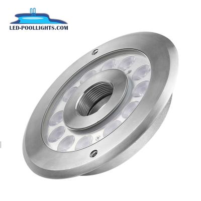 China Fountain 200mm New Model 36Watt Stainless Steel IP68 LED Bottom Water Fountain Lights for sale