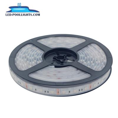 China Waterproof Resin Filled Pool 5050 12V IP68 RGB Underwster LED Strip Light for sale