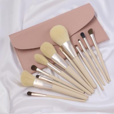 China Hot Sale Long Lasting Eyeshadow Foundation Blush Blending Beauty Make Up Brush 12Pcs Makeup Brushes Tool Kit for sale