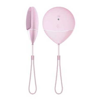 China Electric Silicone DEEP CLEANSING Facial Brush Cleansing Sonic Vibration Cleanser Deep Washing Pore Facial Brush for sale